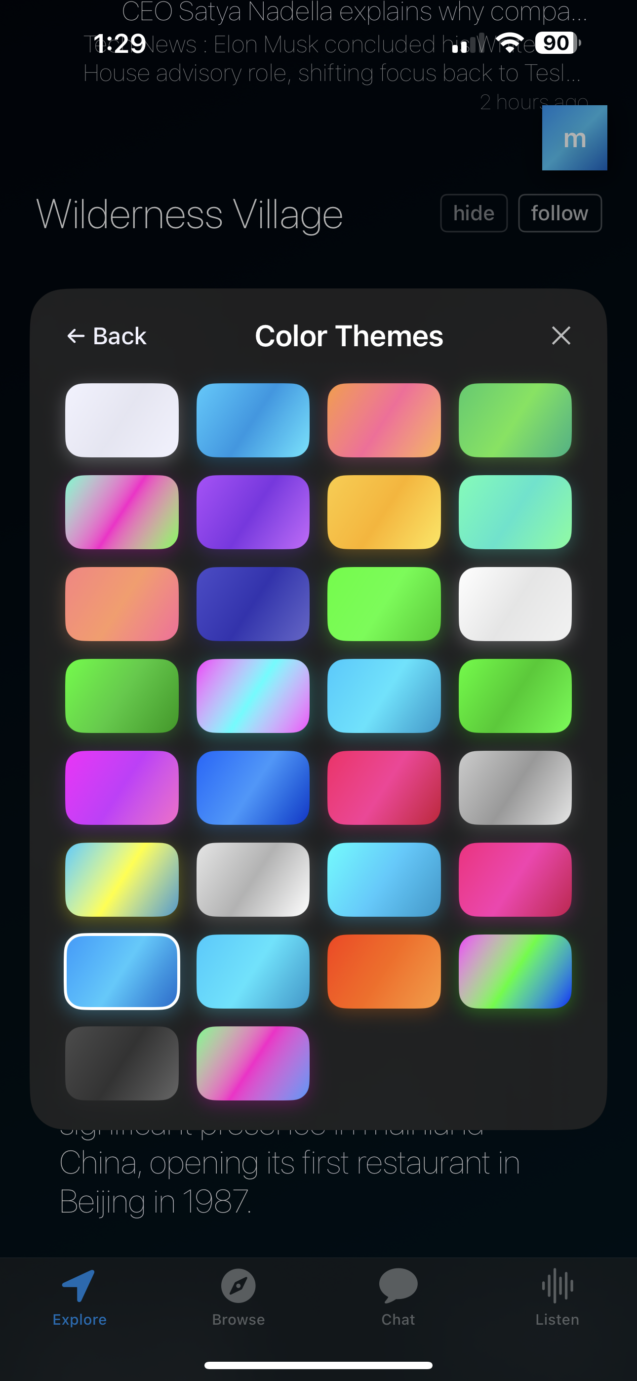 mai color settings